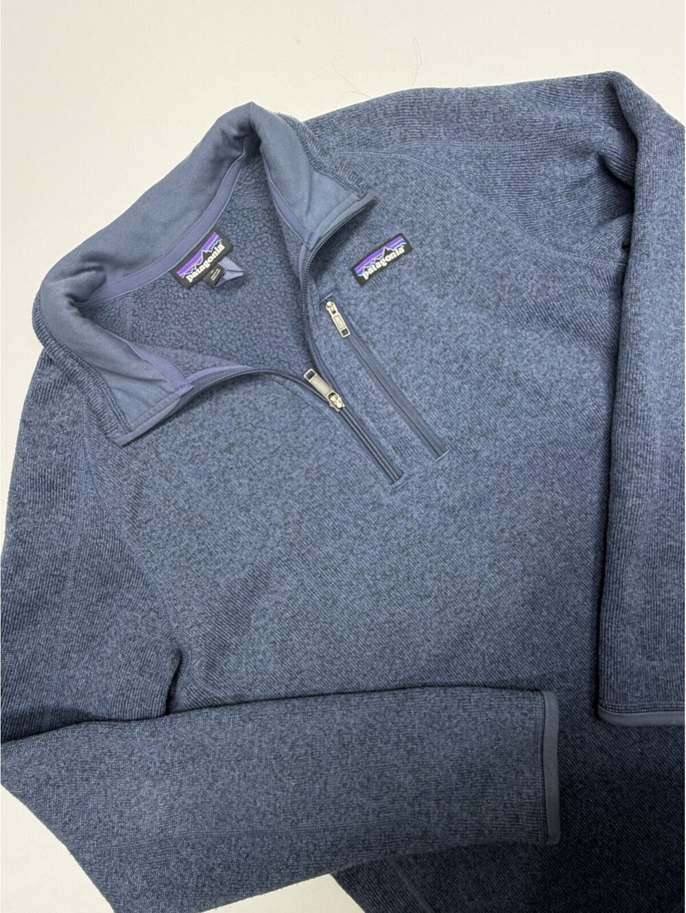 Patagonia Better Sweater Men's Medium Navy Blue 1/4 Zip Fleece Pullover Jacket